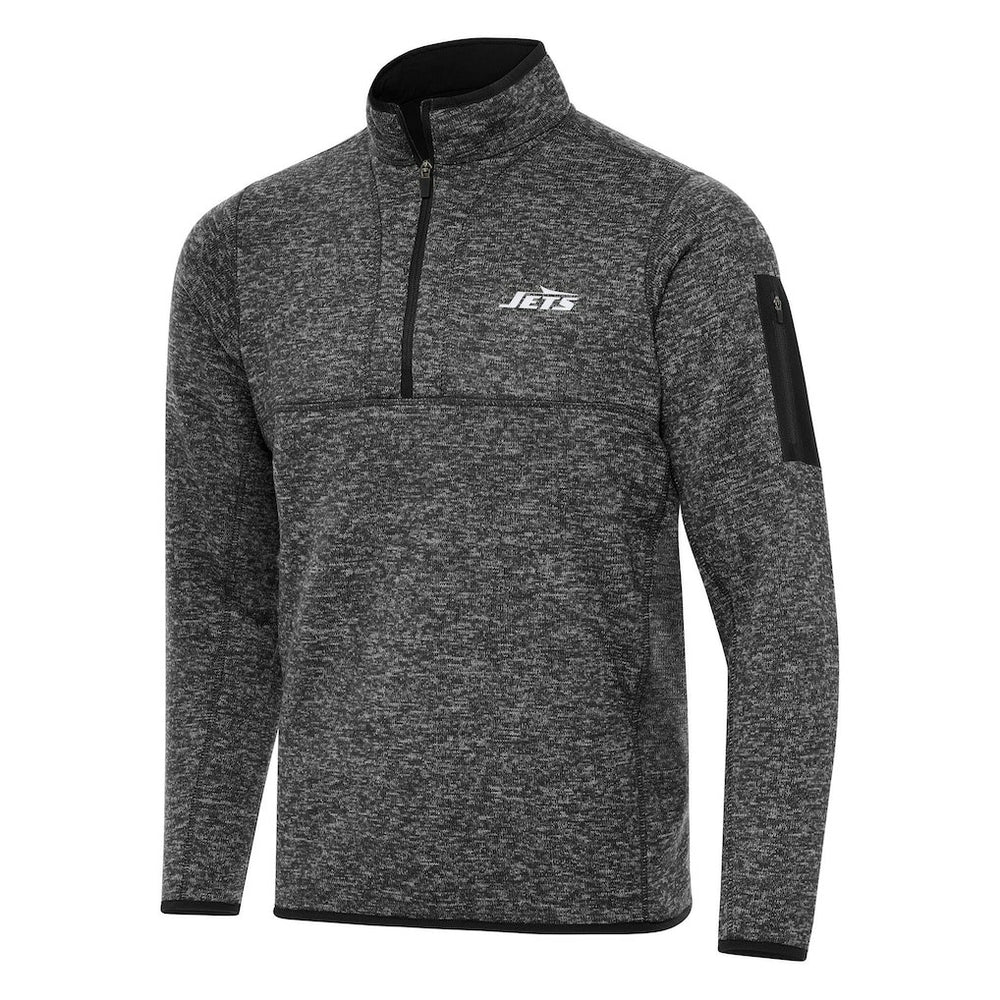 New York Jets Antigua Fortune Quarter-Zip Pullover Jacket | NFL Outlet