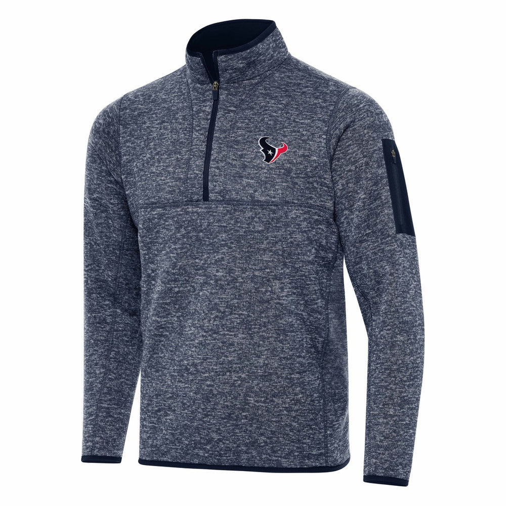 Houston Texans Antigua Fortune Quarter-Zip Pullover Jacket | NFL US