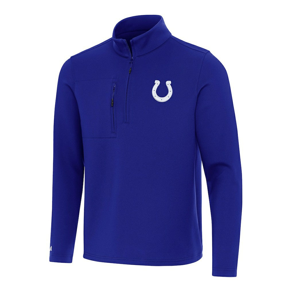 Indianapolis Colts Antigua Insider Quarter-Zip Pullover Top | NFL Discount