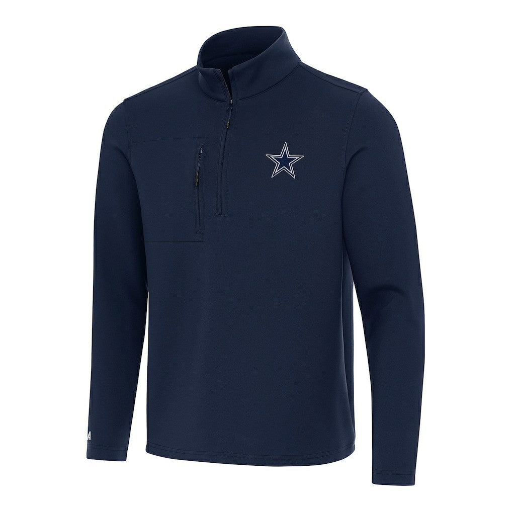 Dallas Cowboys Antigua Insider Quarter-Zip Pullover Top | NFL Outlet