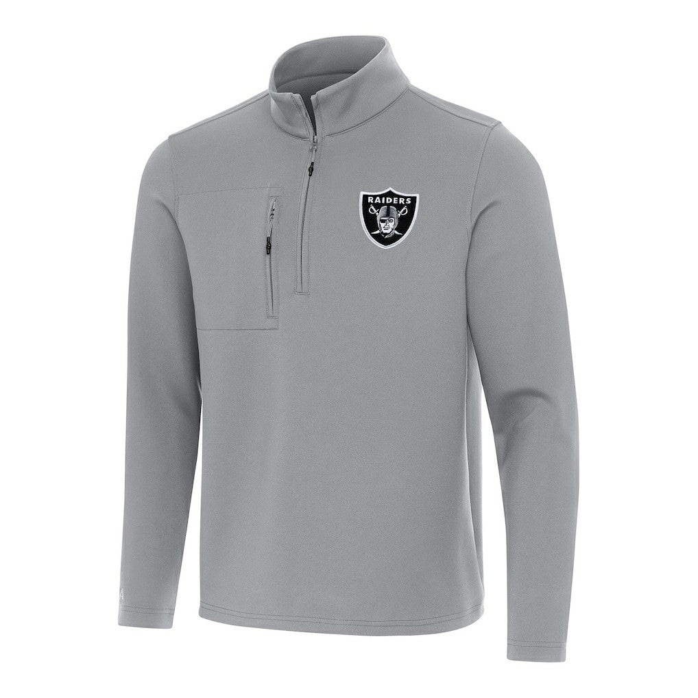 Las Vegas Raiders Antigua Insider Quarter-Zip Pullover Top | NFL US