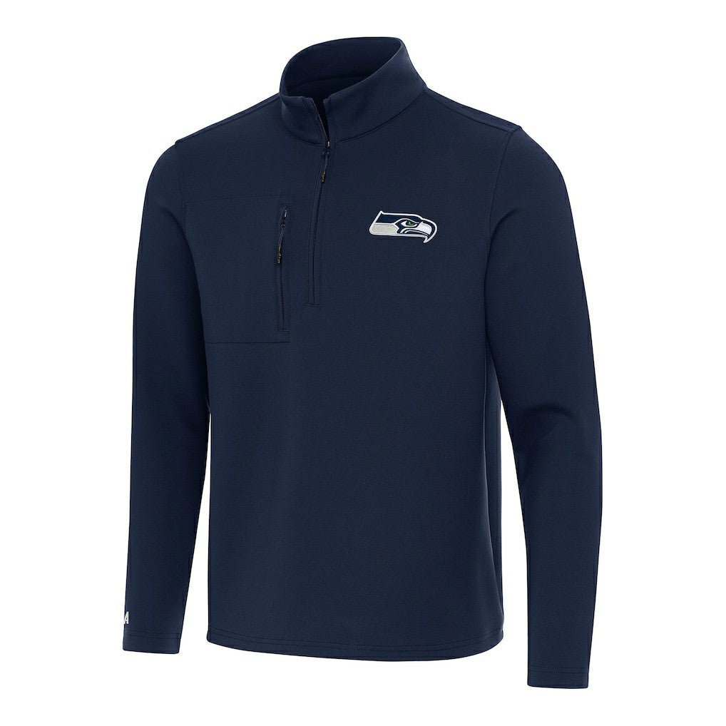Seattle Seahawks Antigua Insider Quarter-Zip Pullover Top | NFL Discount