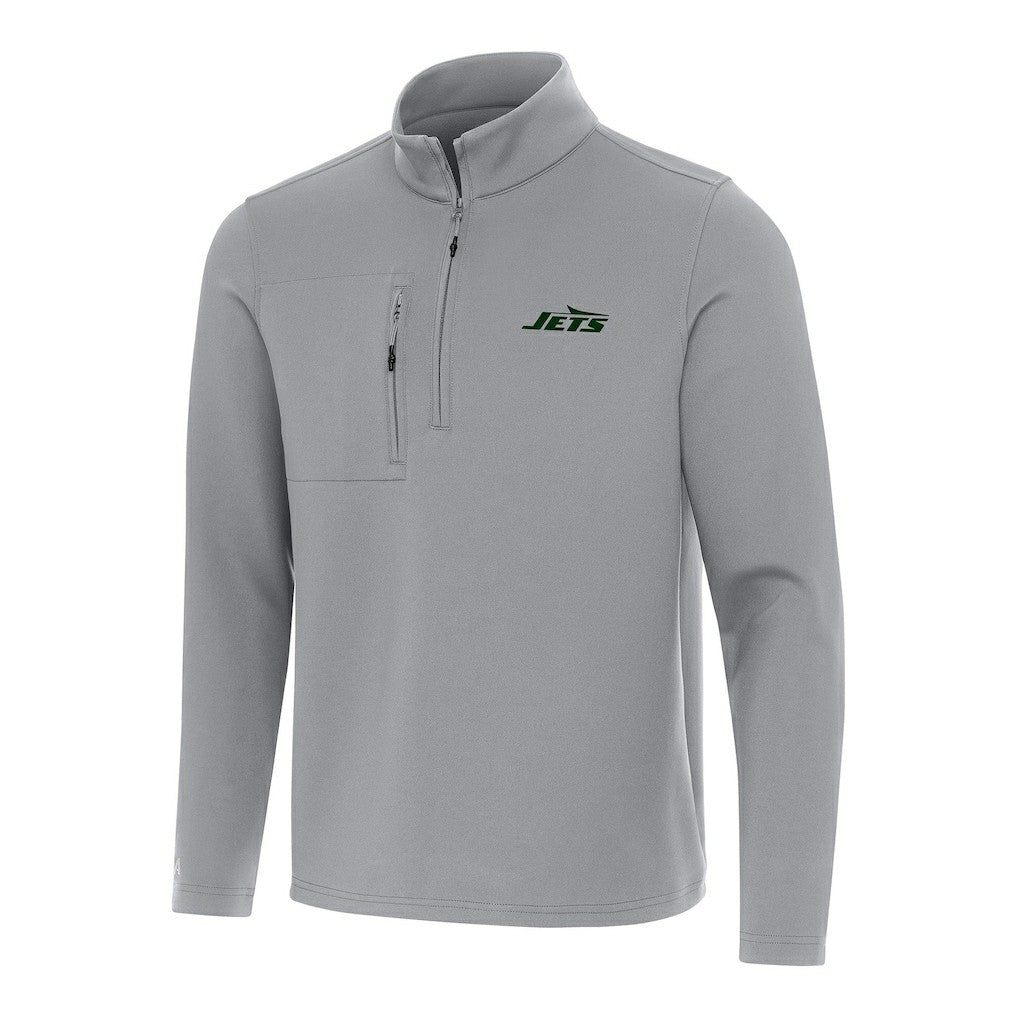 New York Jets Antigua Insider Quarter-Zip Pullover Top | NFL Discount