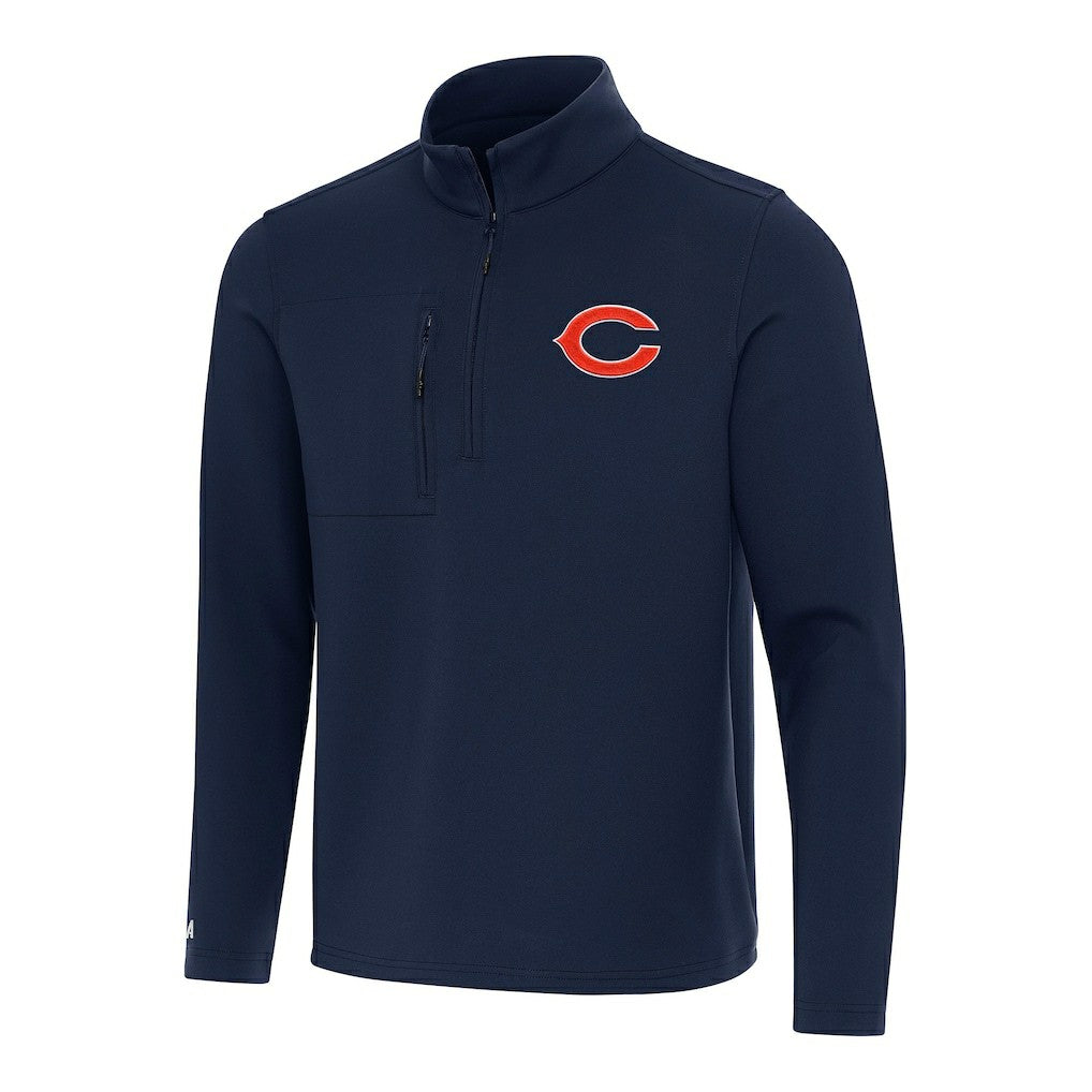 Chicago Bears Antigua Insider Quarter-Zip Pullover Top | NFL Online