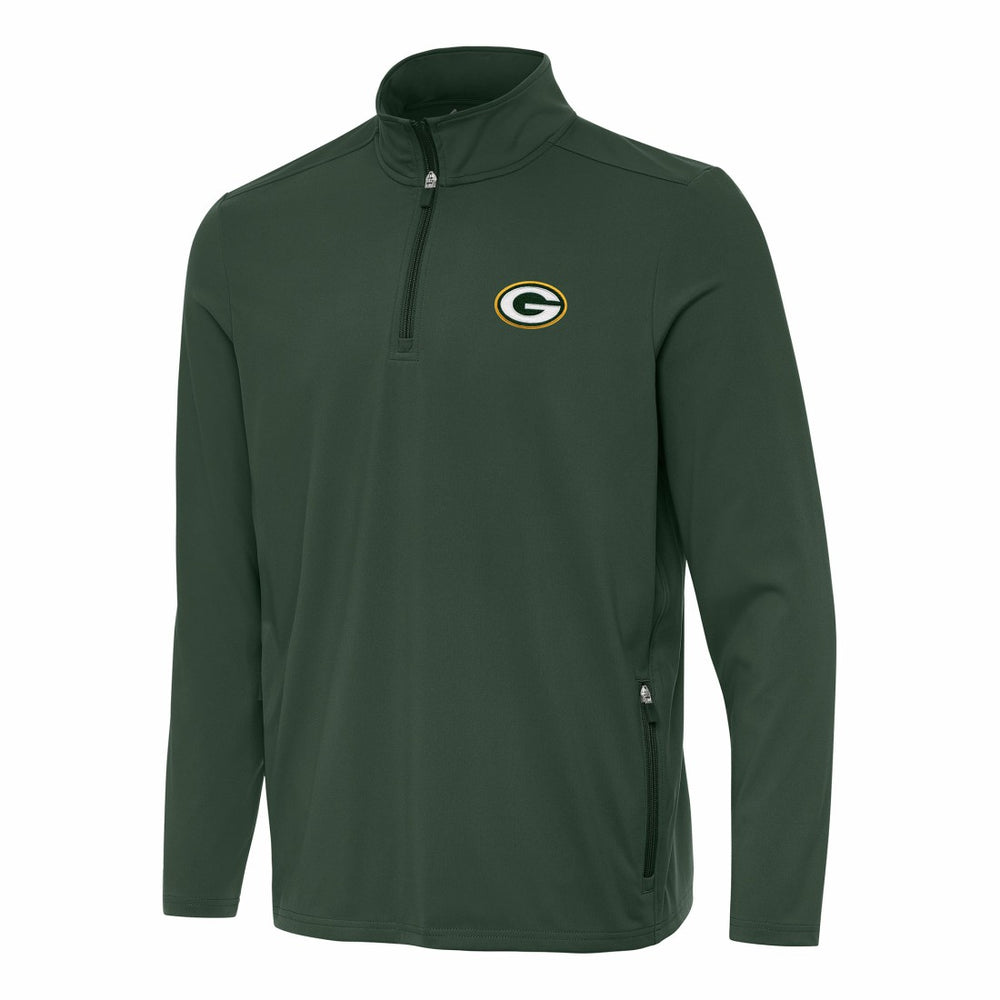 Green Bay Packers Antigua Perilous Quarter-Zip Pullover Top | NFL Online