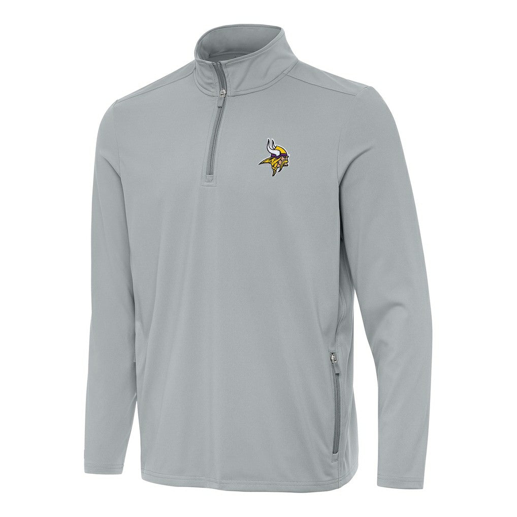 Minnesota Vikings Antigua Perilous Quarter-Zip Pullover Top | NFL On sale