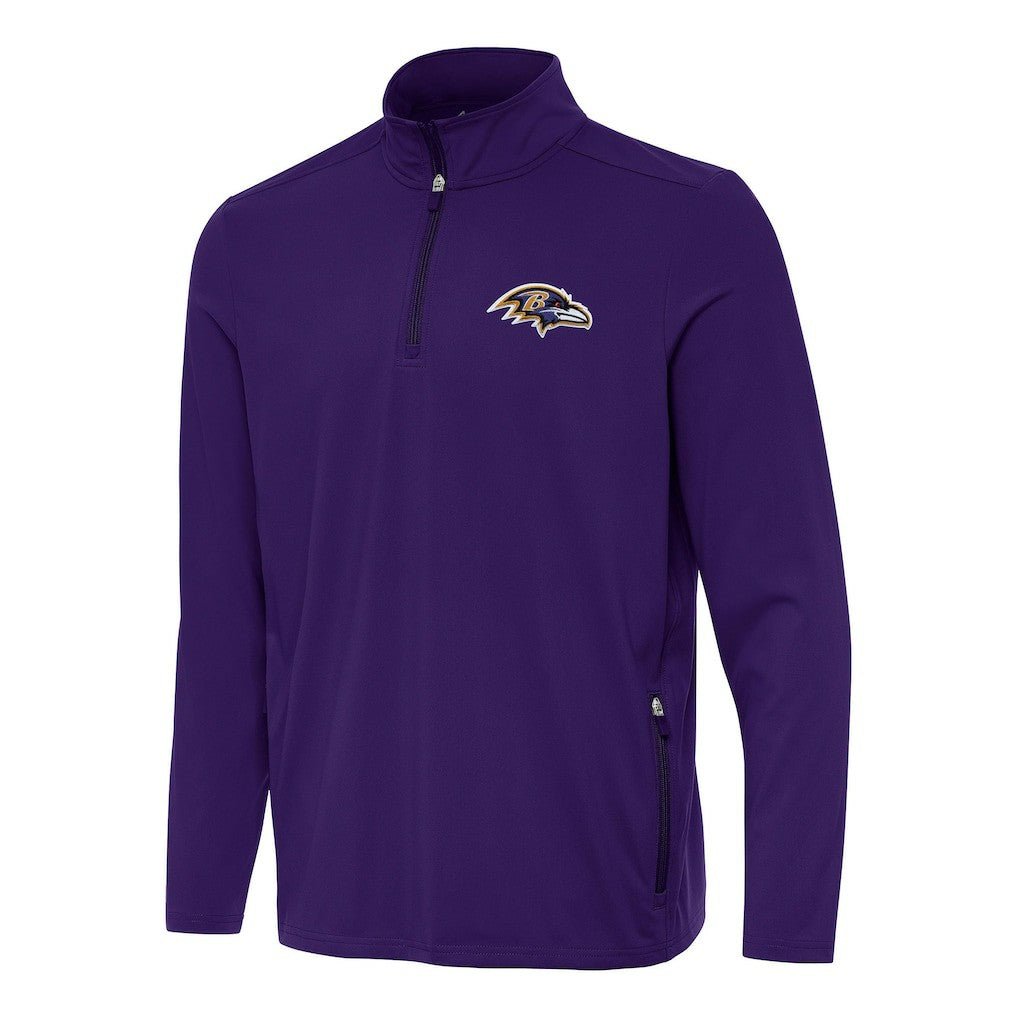 Baltimore Ravens Antigua Perilous Quarter-Zip Pullover Top | NFL Hot
