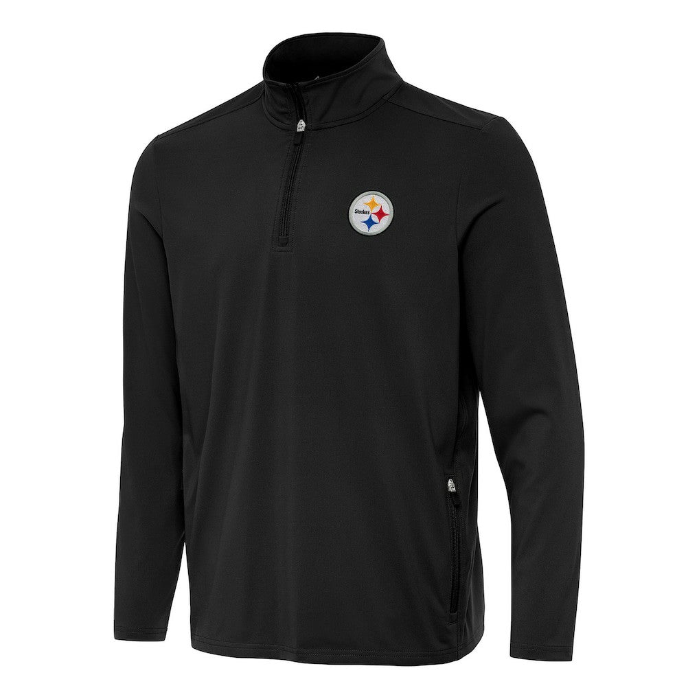 Pittsburgh Steelers Antigua Perilous Quarter-Zip Pullover Top | NFL Online