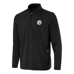 Pittsburgh Steelers Antigua Perilous Quarter-Zip Pullover Top | NFL Online