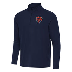 Chicago Bears Antigua Intent Quarter-Zip Pullover Top | NFL Online