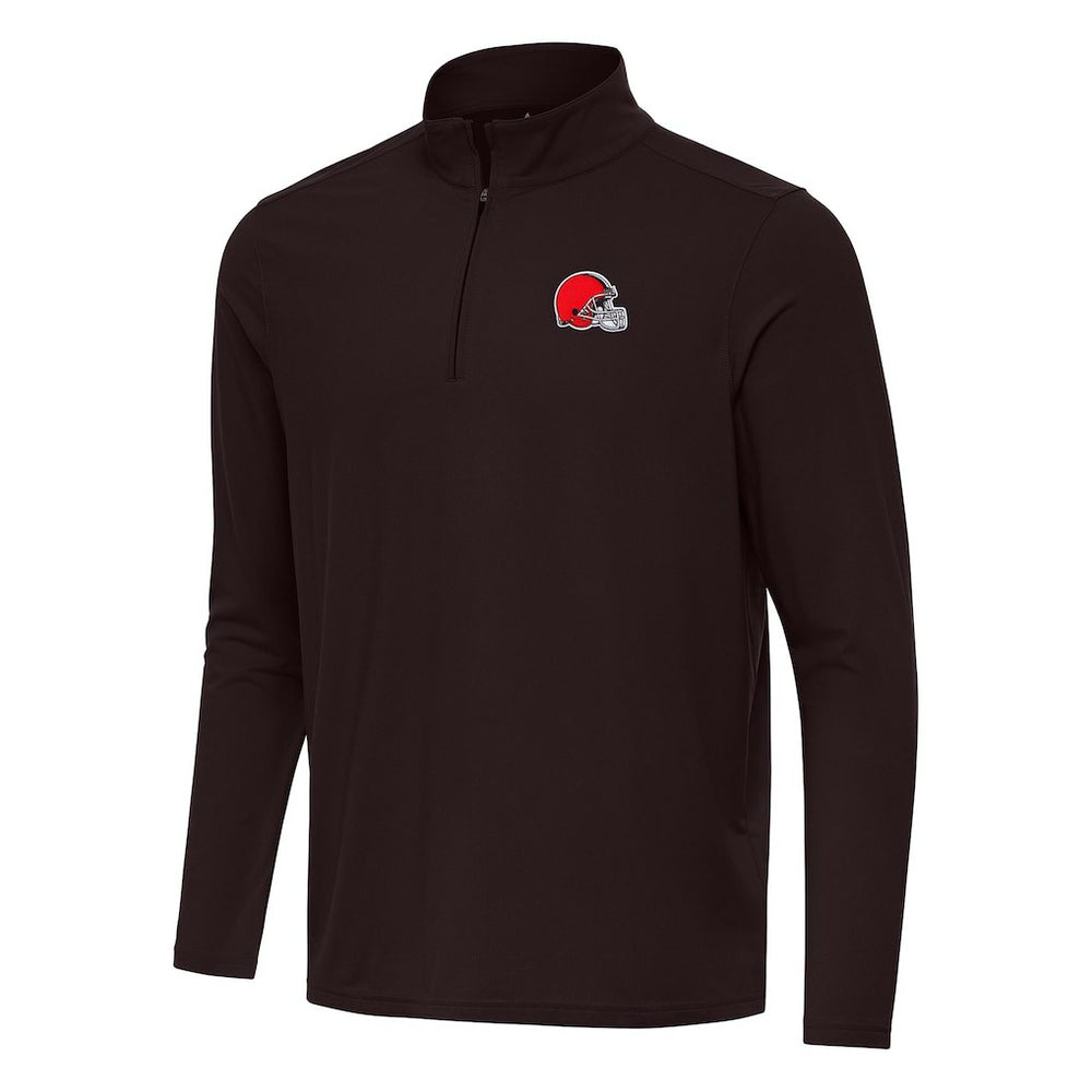 Cleveland Browns Antigua Intent Quarter-Zip Pullover Top | NFL Online