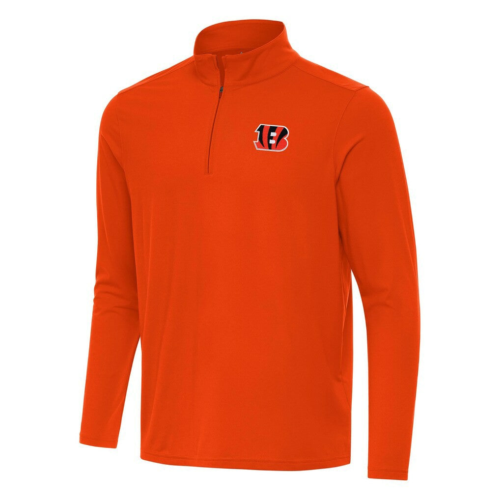 Cincinnati Bengals Antigua Intent Quarter-Zip Pullover Top | NFL Outlet
