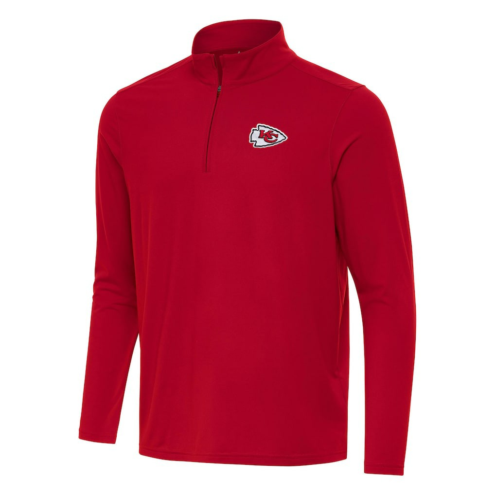 Kansas City Chiefs Antigua Intent Quarter-Zip Pullover Top | NFL Sale