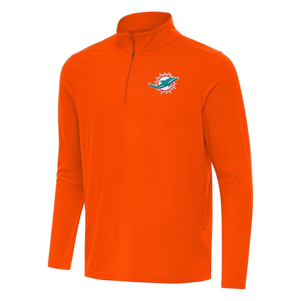 Miami Dolphins Antigua Intent Quarter-Zip Pullover Top | NFL New
