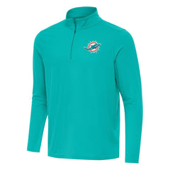 Miami Dolphins Antigua Intent Quarter-Zip Pullover Top | NFL Outlet
