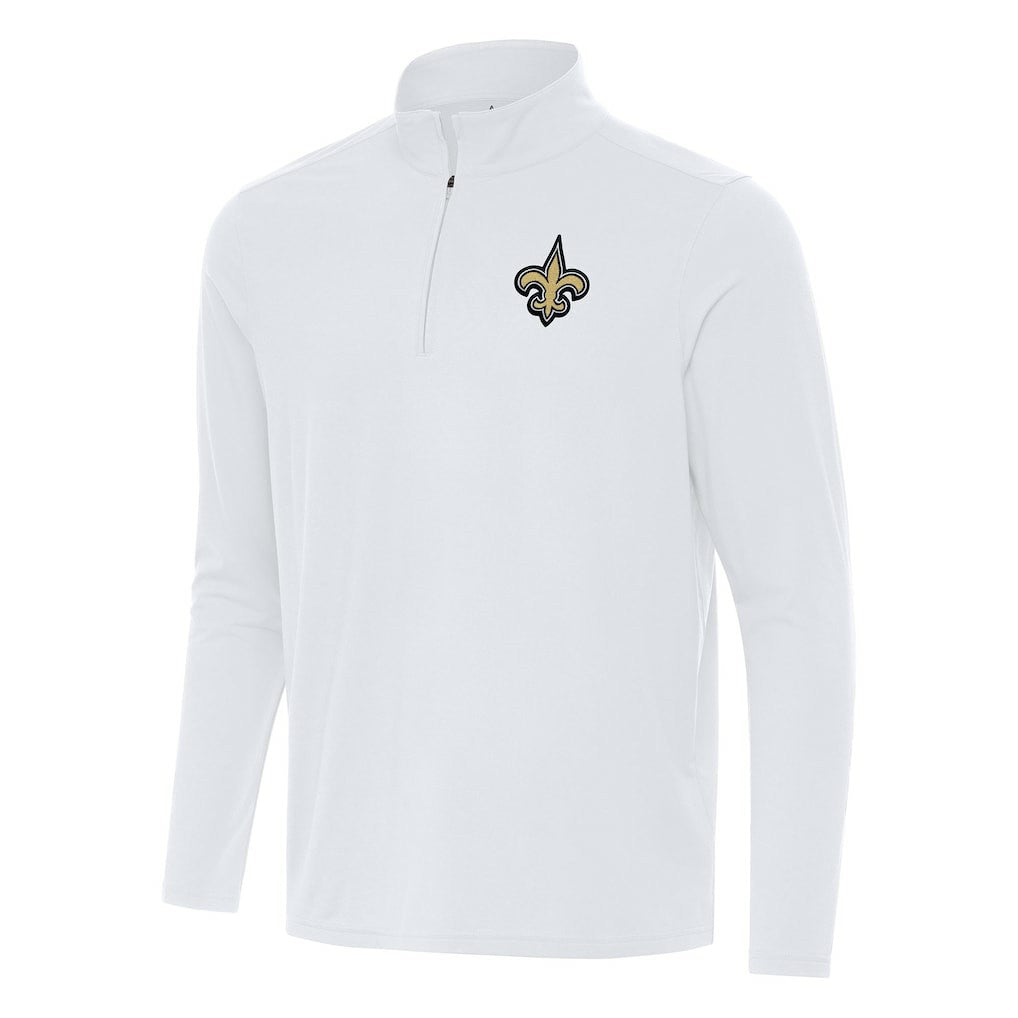 New Orleans Saints Antigua Intent Quarter-Zip Pullover Top | NFL Hot