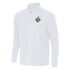 New Orleans Saints Antigua Intent Quarter-Zip Pullover Top | NFL Hot