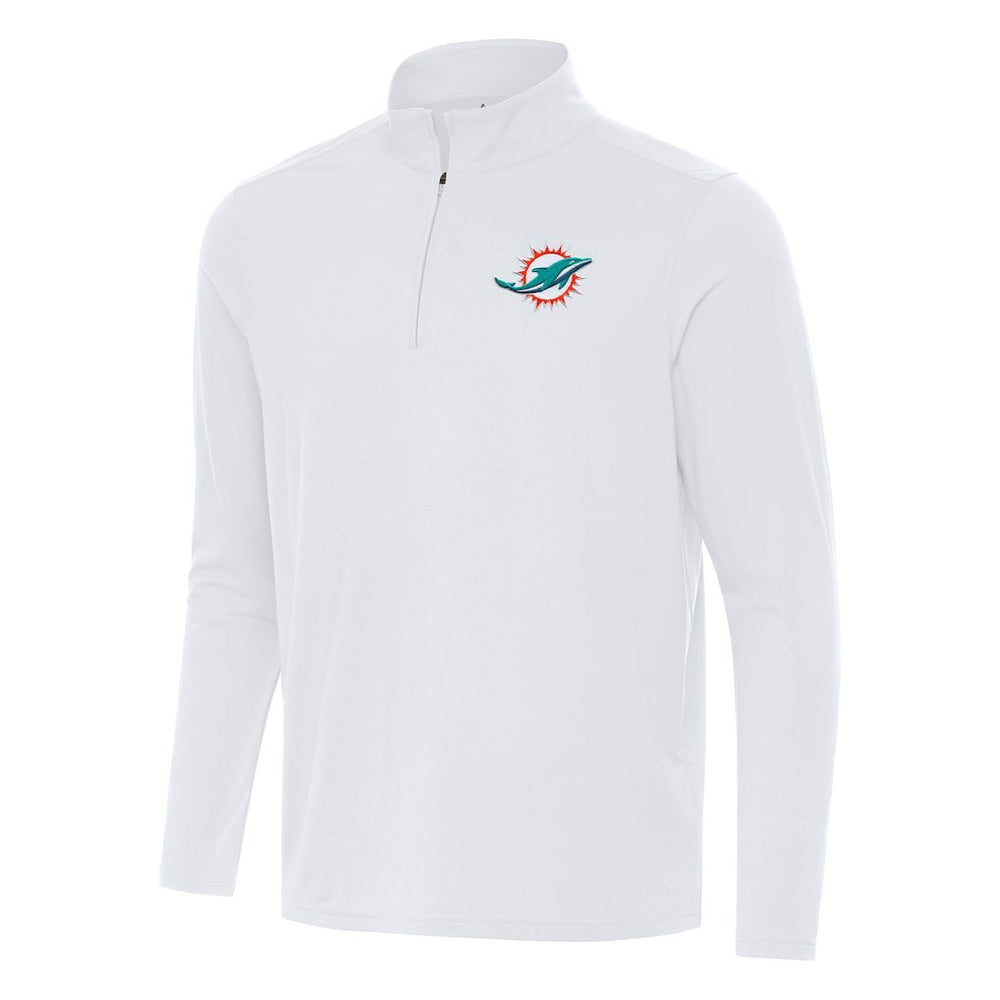 Miami Dolphins Antigua Intent Quarter-Zip Pullover Top | NFL Outlet
