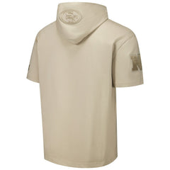San Francisco 49ers Pro Standard Neutrals Capsule Short Sleeve Pullover Hoodie | NFL Sale