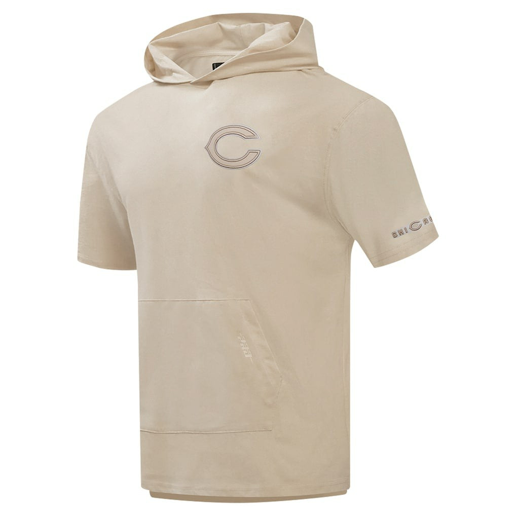 Chicago Bears Pro Standard Neutrals Capsule Short Sleeve Pullover Hoodie | NFL New