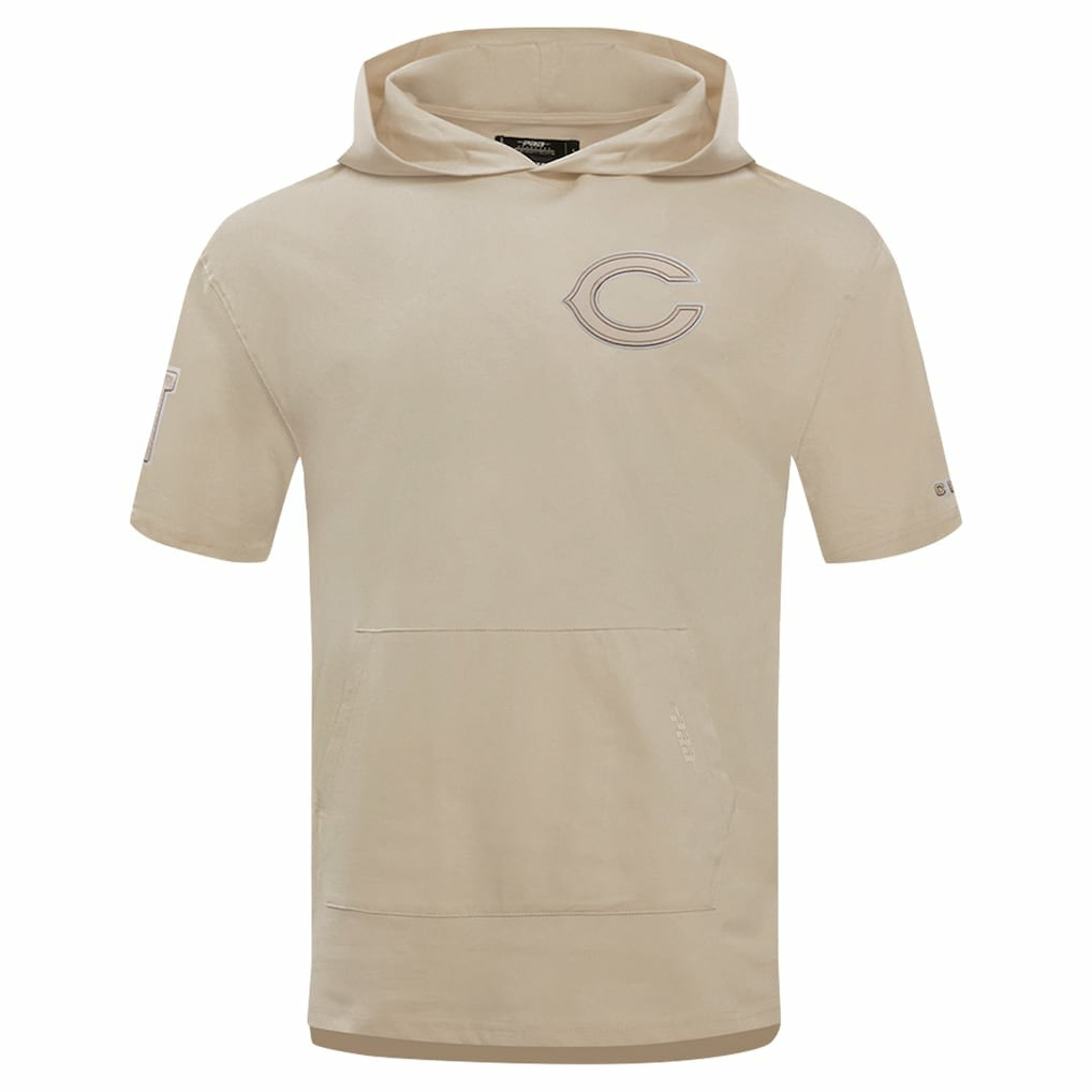 Chicago Bears Pro Standard Neutrals Capsule Short Sleeve Pullover Hoodie | NFL New