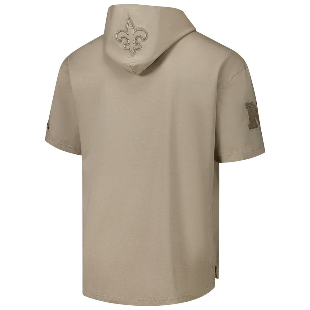 New Orleans Saints Pro Standard Neutrals Capsule Short Sleeve Pullover Hoodie | NFL Sale