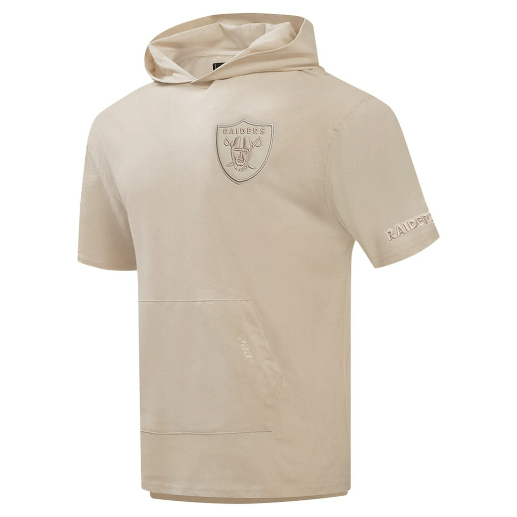 Las Vegas Raiders Pro Standard Neutrals Capsule Short Sleeve Pullover Hoodie | NFL New