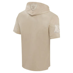 Las Vegas Raiders Pro Standard Neutrals Capsule Short Sleeve Pullover Hoodie | NFL New