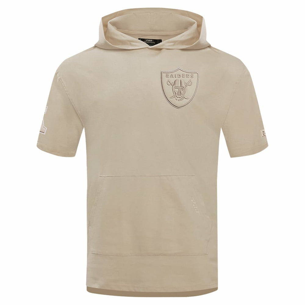 Las Vegas Raiders Pro Standard Neutrals Capsule Short Sleeve Pullover Hoodie | NFL New