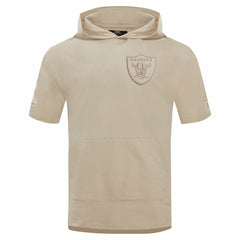 Las Vegas Raiders Pro Standard Neutrals Capsule Short Sleeve Pullover Hoodie | NFL New
