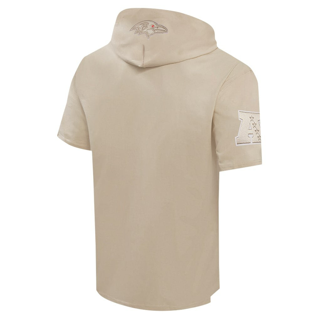 Baltimore Ravens Pro Standard Neutrals Capsule Short Sleeve Pullover Hoodie | NFL Outlet