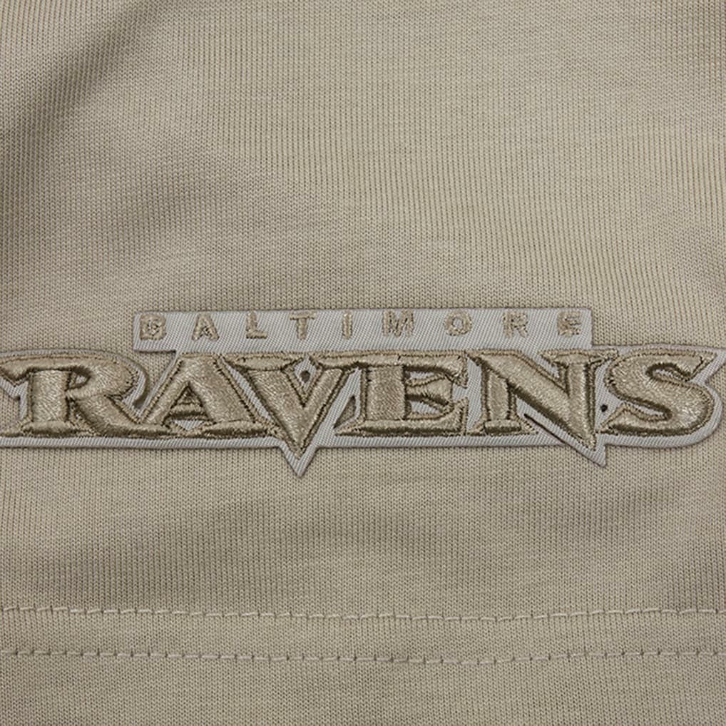 Baltimore Ravens Pro Standard Neutrals Capsule Short Sleeve Pullover Hoodie | NFL Outlet