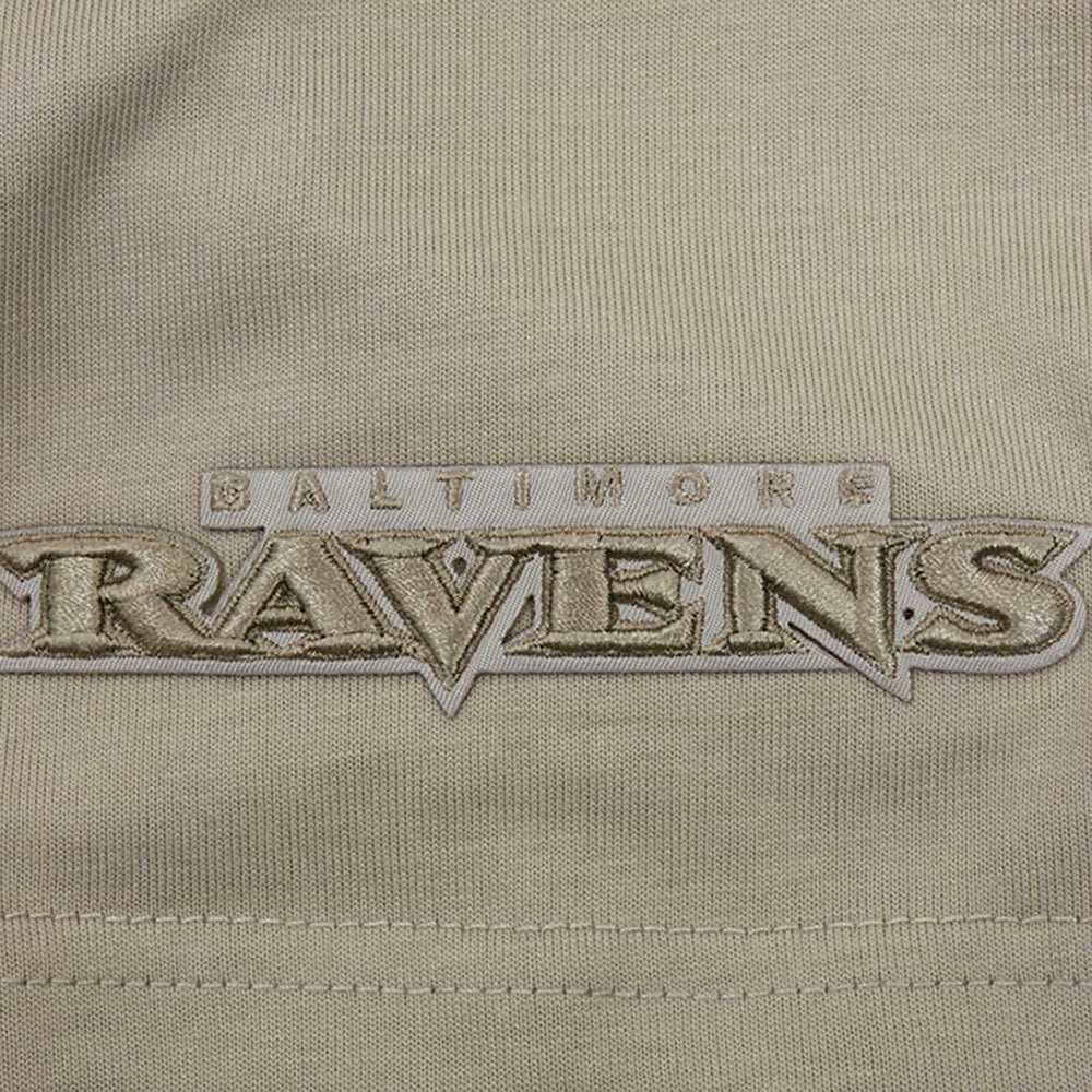 Baltimore Ravens Pro Standard Neutrals Capsule Short Sleeve Pullover Hoodie | NFL Outlet