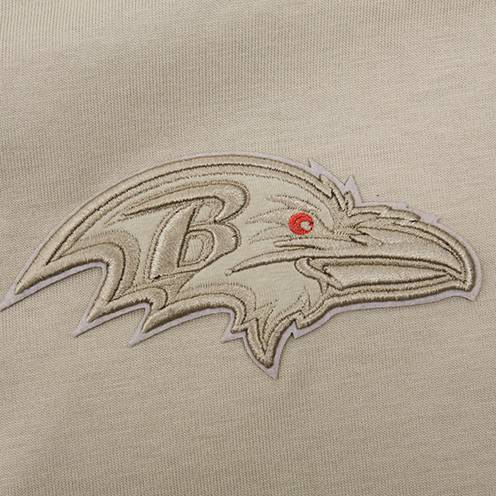 Baltimore Ravens Pro Standard Neutrals Capsule Short Sleeve Pullover Hoodie | NFL Outlet