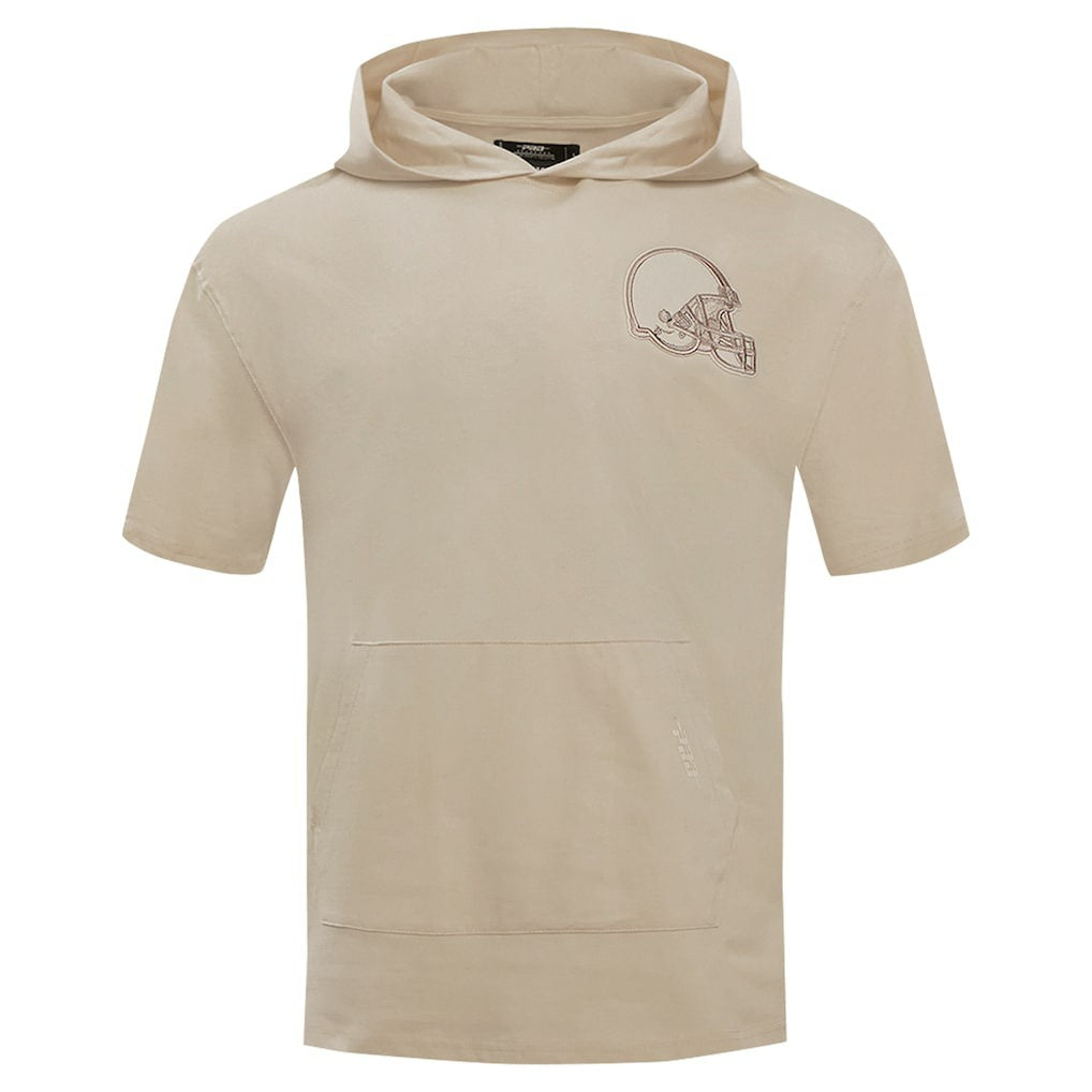 Cleveland Browns Pro Standard Neutrals Capsule Short Sleeve Pullover Hoodie | NFL Online