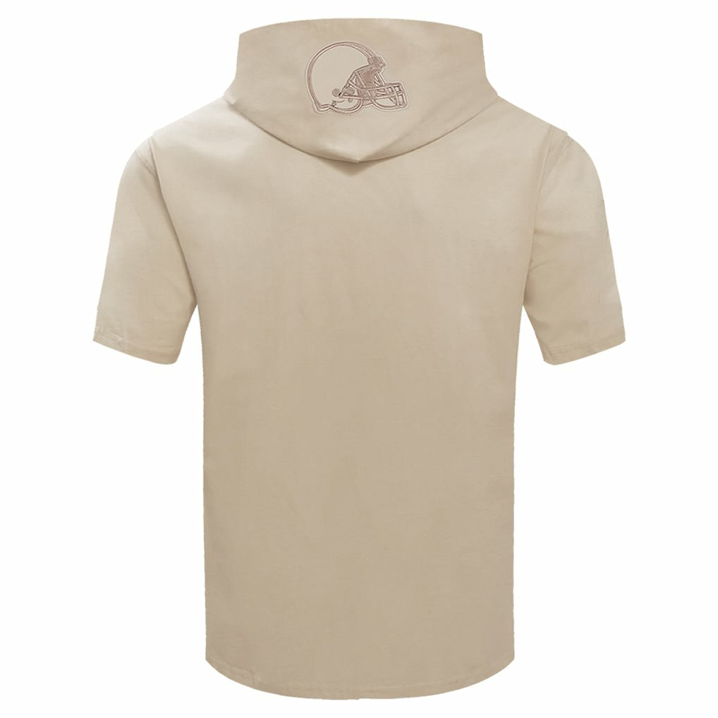 Cleveland Browns Pro Standard Neutrals Capsule Short Sleeve Pullover Hoodie | NFL Online