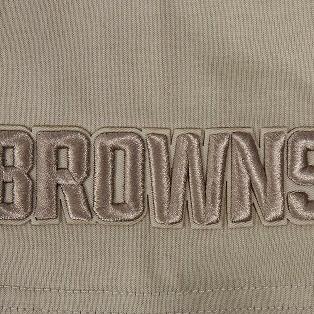Cleveland Browns Pro Standard Neutrals Capsule Short Sleeve Pullover Hoodie | NFL Online
