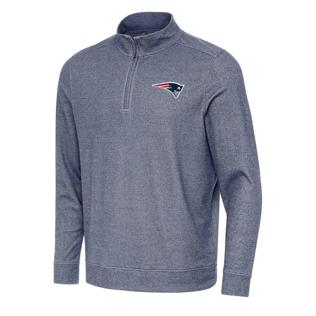 New England Patriots Antigua Subtle Quarter-Zip Top | NFL Discount