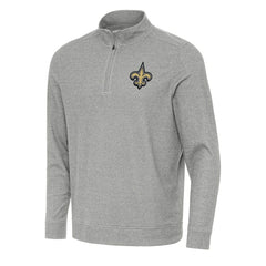 New Orleans Saints Antigua Subtle Quarter-Zip Top | NFL New