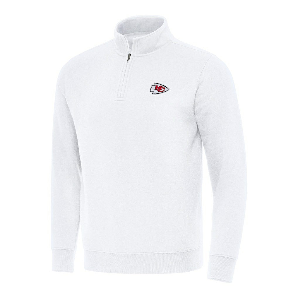 Kansas City Chiefs Antigua Victory Quarter-Zip Pullover Top | NFL New