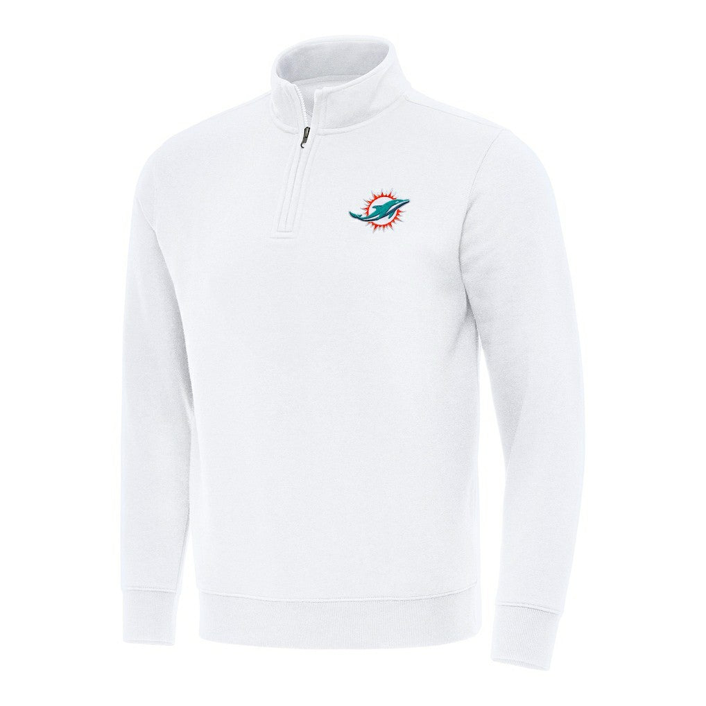 Miami Dolphins Antigua Victory Quarter-Zip Pullover Top | NFL Online