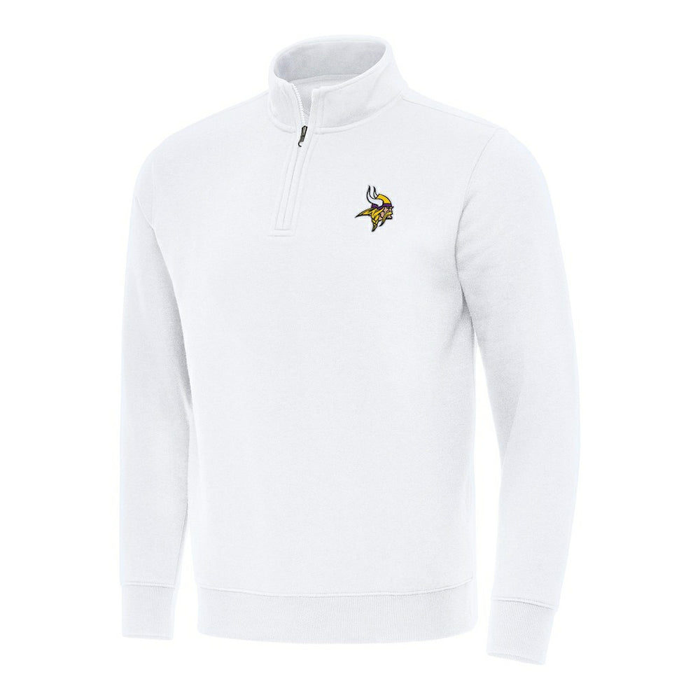 Minnesota Vikings Antigua Victory Quarter-Zip Pullover Top | NFL Outlet
