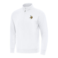 Minnesota Vikings Antigua Victory Quarter-Zip Pullover Top | NFL Outlet