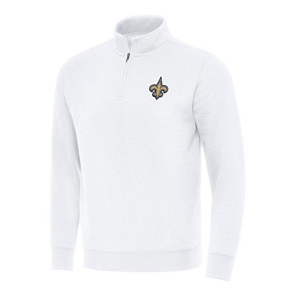 New Orleans Saints Antigua Victory Quarter-Zip Pullover Top | NFL Online