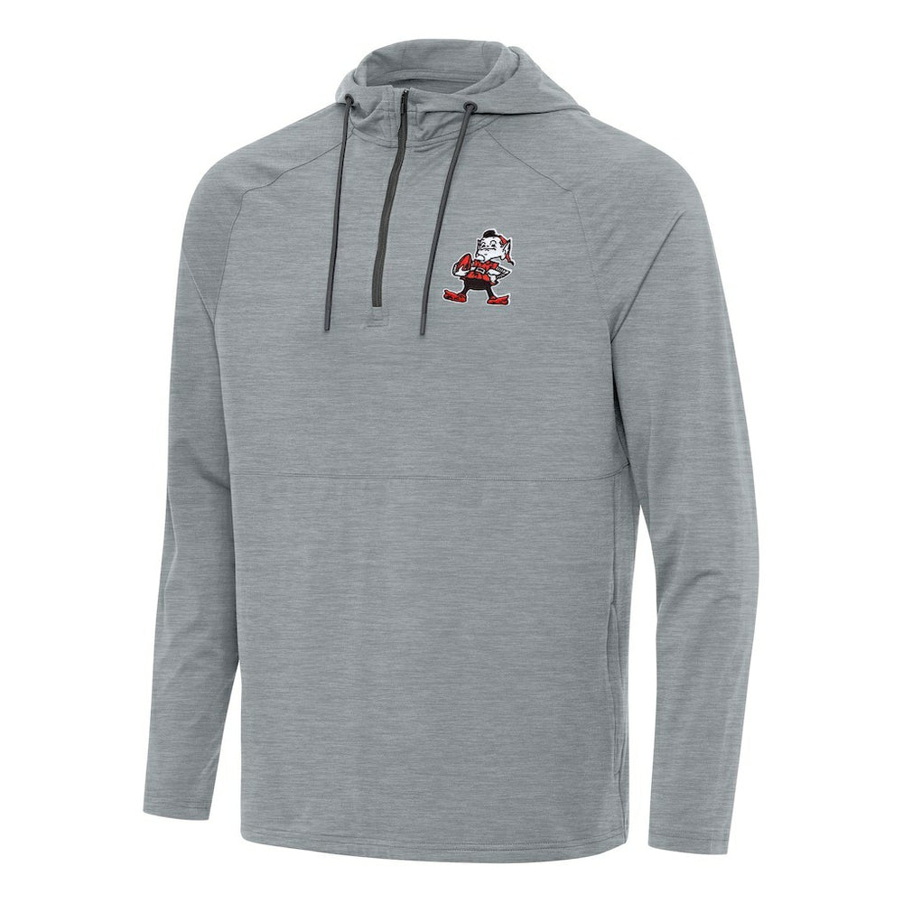 Cleveland Browns Antigua Spikes Quarter-Zip Pullover Hoodie | NFL Sale
