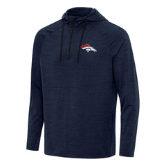 Denver Broncos Antigua Spikes Quarter-Zip Pullover Hoodie | NFL New