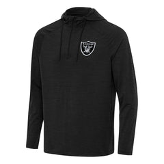 Las Vegas Raiders Antigua Spikes Quarter-Zip Pullover Hoodie | NFL Online