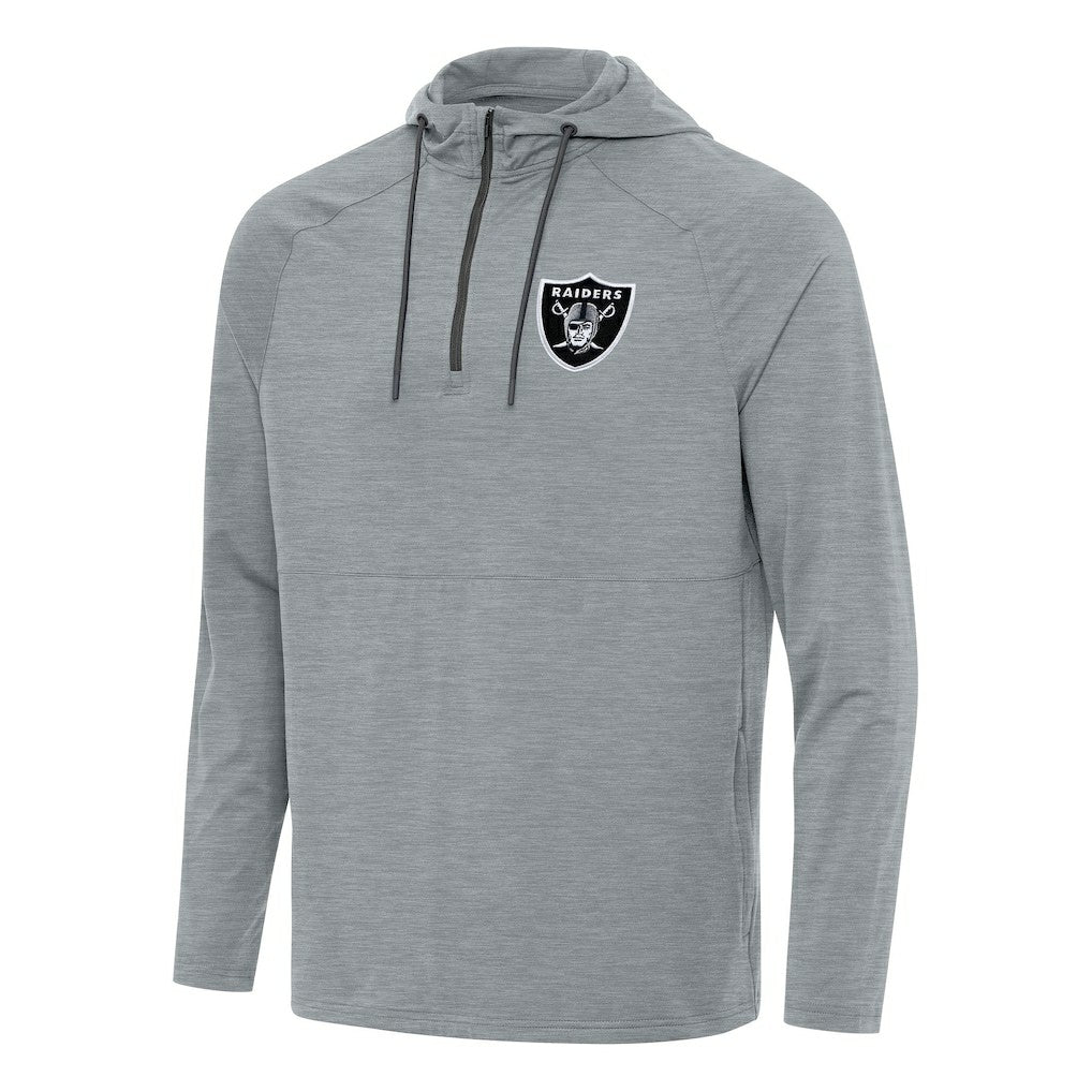 Las Vegas Raiders Antigua Spikes Quarter-Zip Pullover Hoodie | NFL Hot
