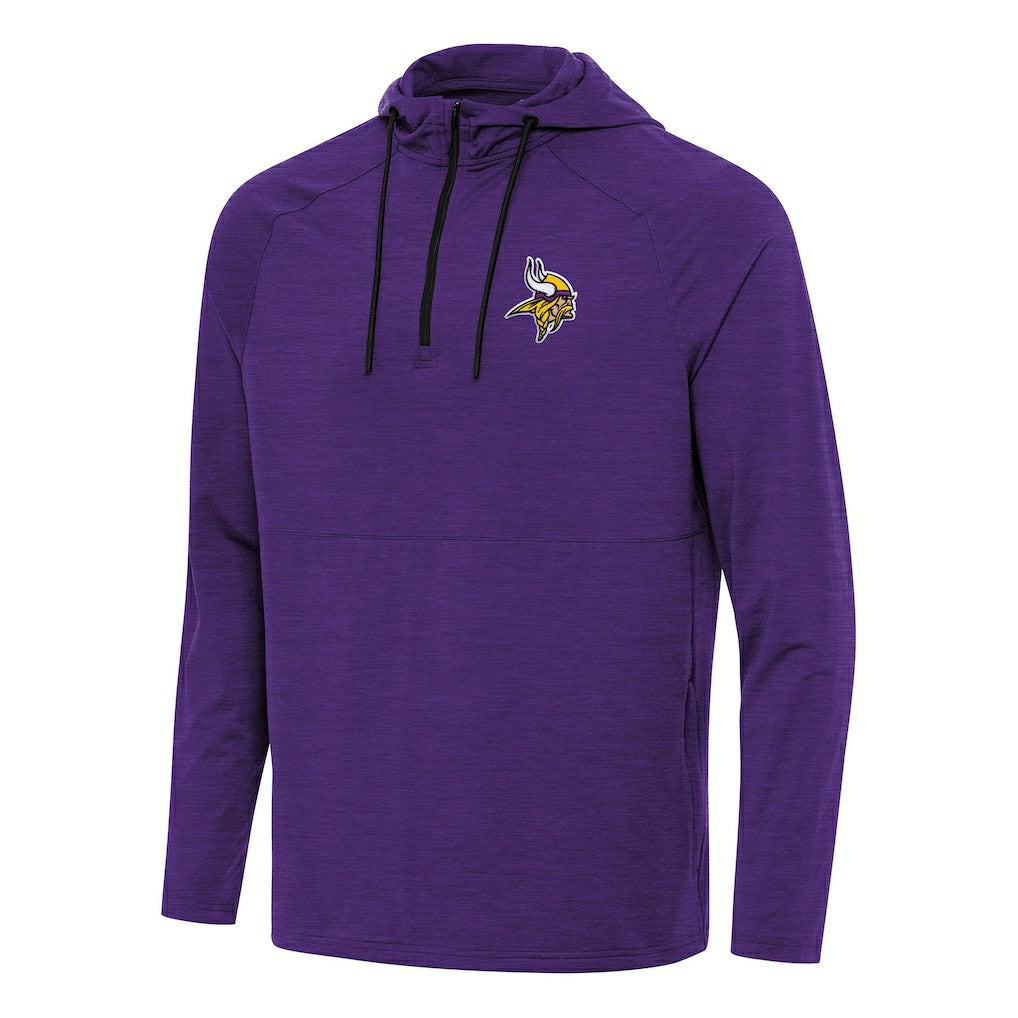 Minnesota Vikings Antigua Spikes Quarter-Zip Pullover Hoodie | NFL Hot