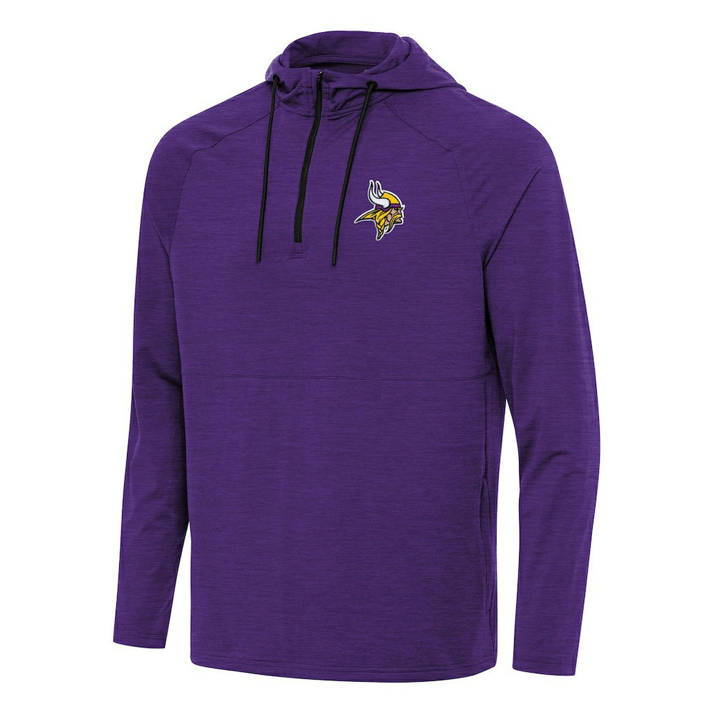 Minnesota Vikings Antigua Spikes Quarter-Zip Pullover Hoodie | NFL Hot